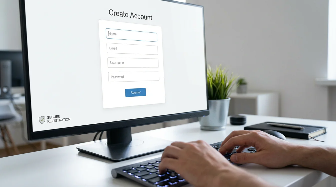 Tela de cadastro do portal de loterias com formulário de dados pessoais