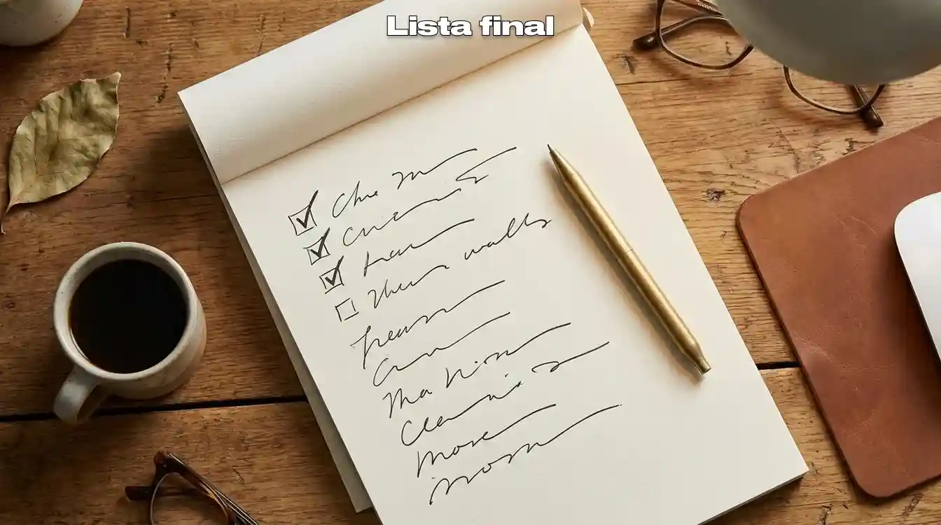 Lista de verifica&ccedil;&atilde;o com itens marcados para confirmar aposta correta