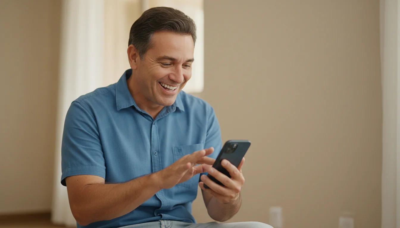 Comprovante digital de aposta premiada na tela do celular