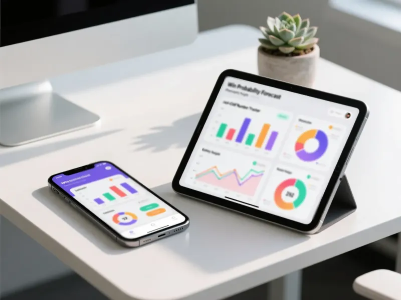 Smartphone e tablet mostrando aplicativos de an&aacute;lise estat&iacute;stica de loteria