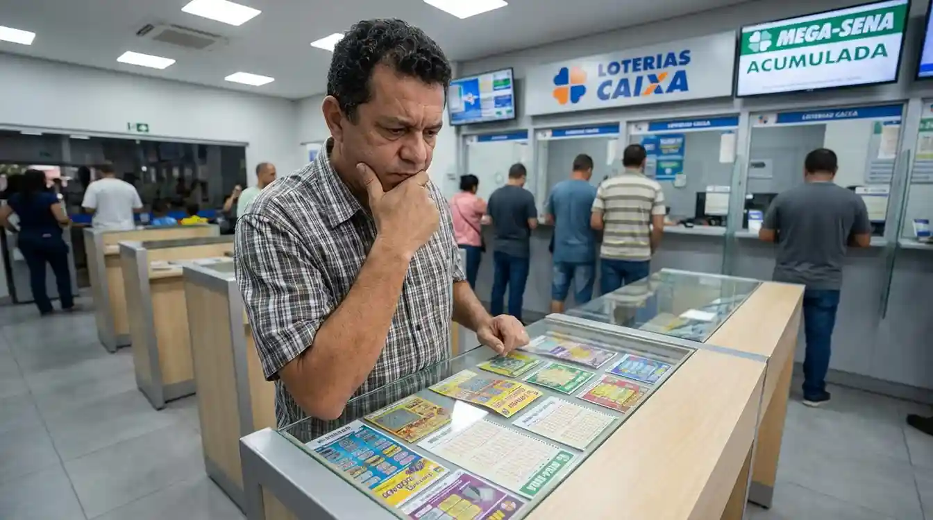 Pessoa analisando opções de cotas para bolão de loteria