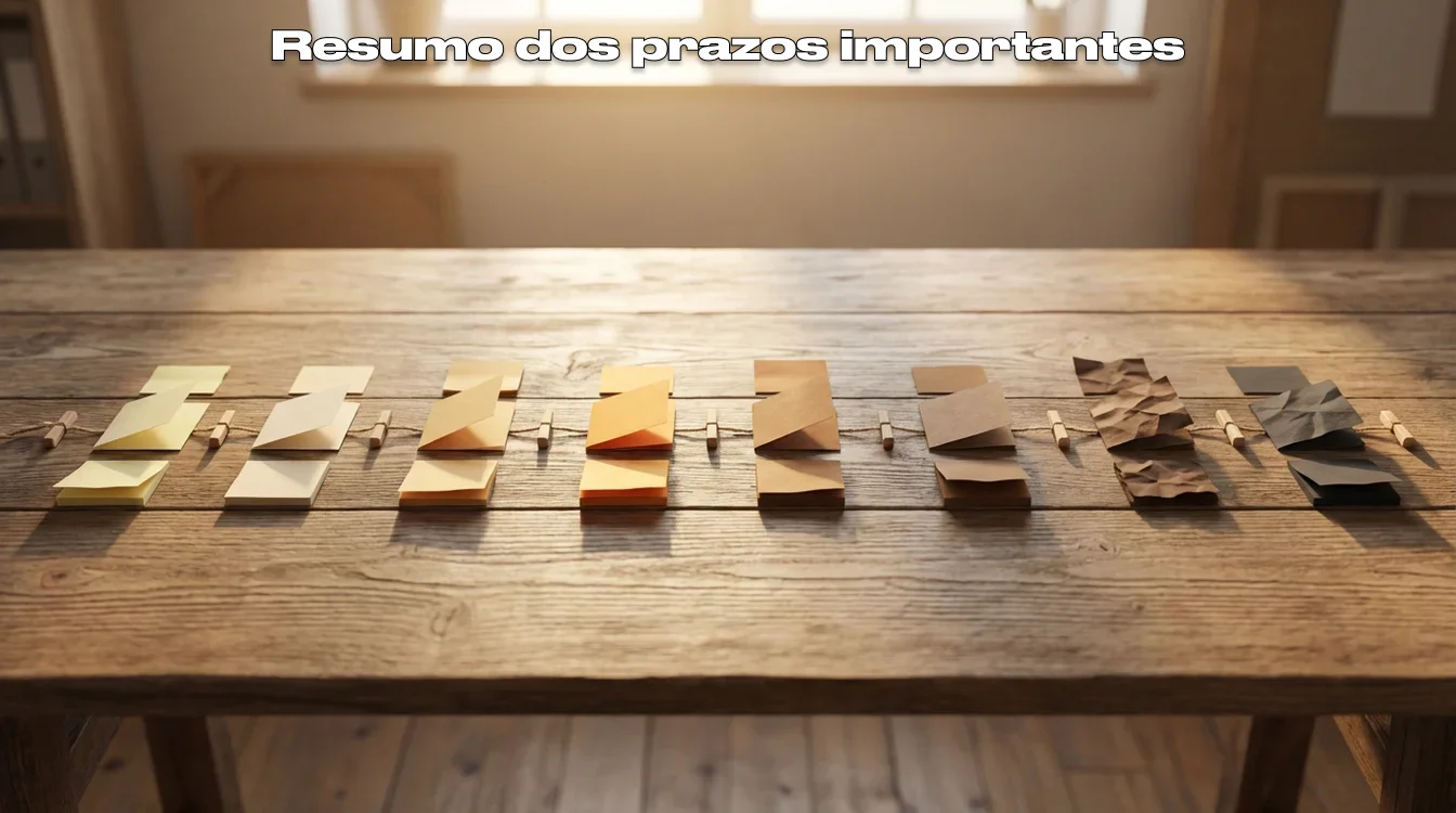 Linha do tempo visual mostrando os prazos importantes da Mega da Virada
