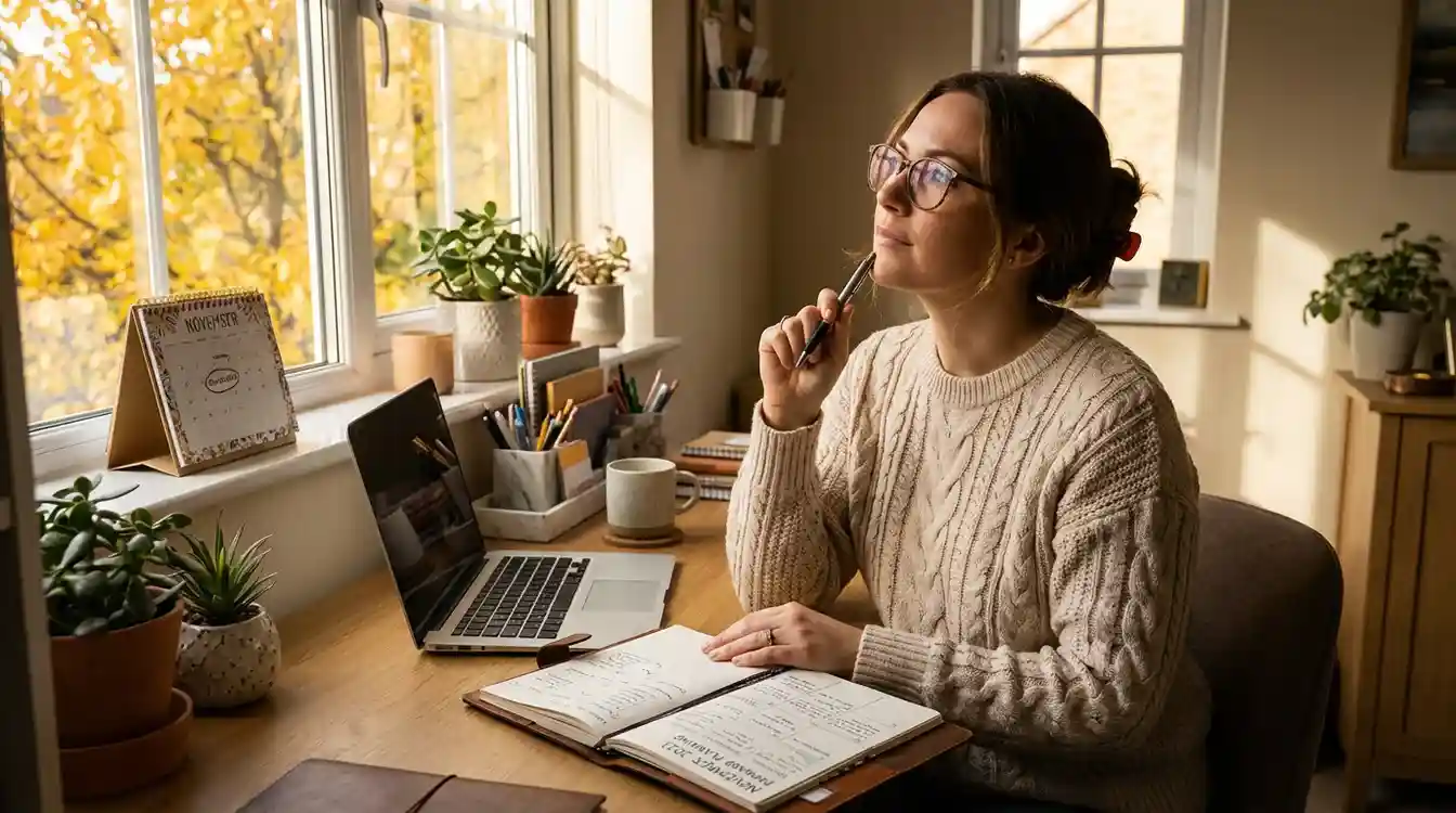 Pessoa fazendo planejamento de apostas em notebook com antecedência