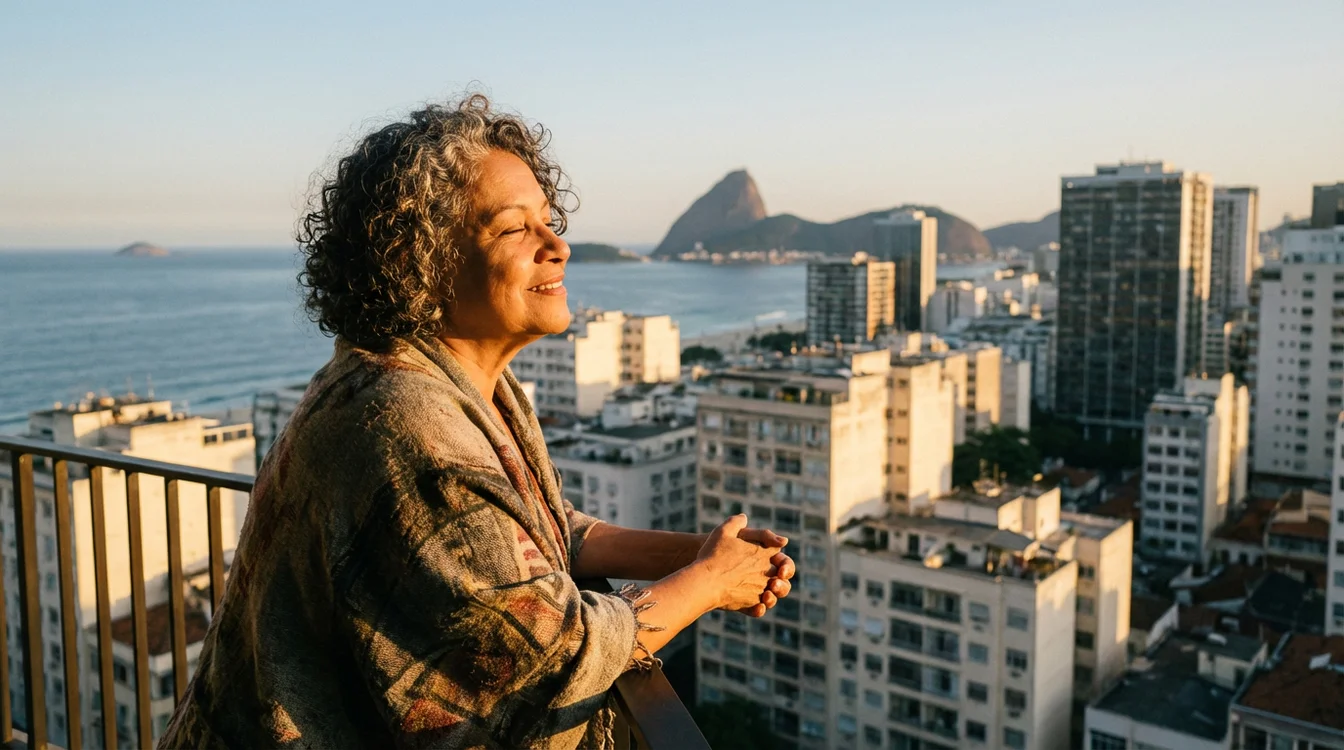 Pessoa imaginando possibilidades olhando para o horizonte
