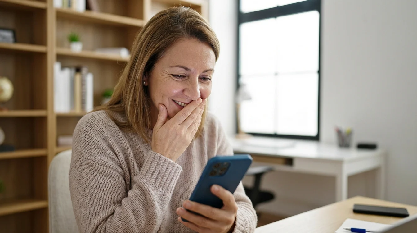 Pessoa verificando comprovante de aposta no smartphone