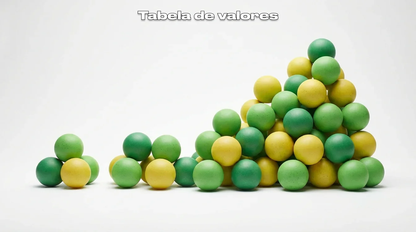Representa&ccedil;&atilde;o visual de combina&ccedil;&otilde;es num&eacute;ricas crescentes em apostas de loteria